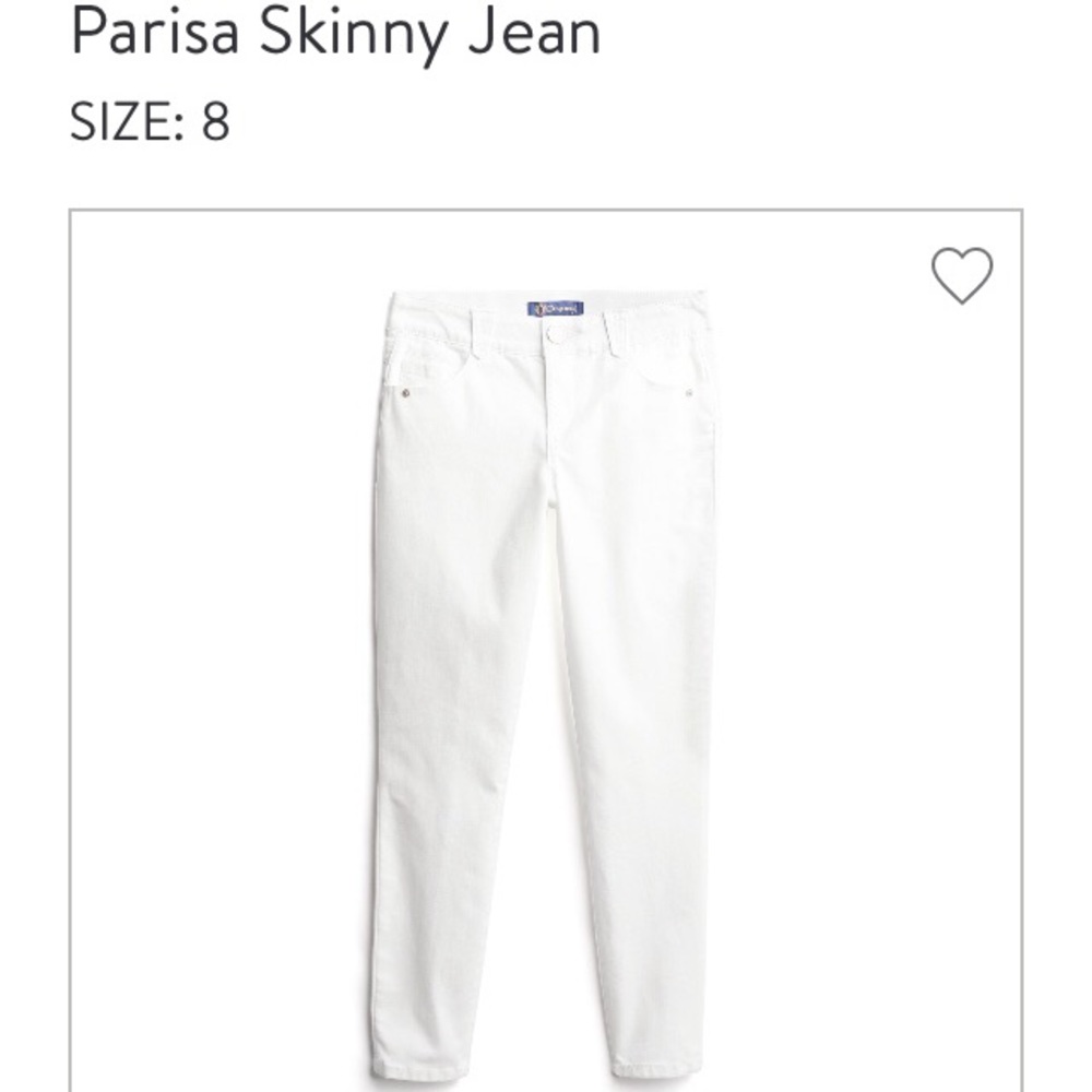 Sz 8 Parisa Skinny Jean by Democracy white jegging